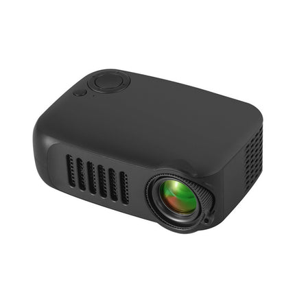 A2000 1080P Mini Portable Smart Projector Children Projector, UK Plug(Black)-garmade.com