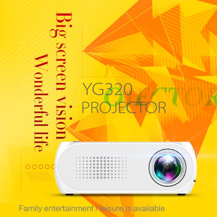 YG320 320*240 Mini LED Projector Home Theater, Support HDMI & AV & SD & USB(Silver)-garmade.com