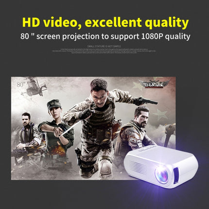 YG320 320*240 Mini LED Projector Home Theater, Support HDMI & AV & SD & USB(Black)-garmade.com