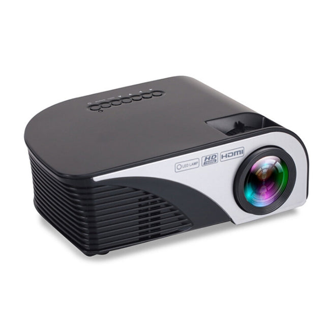 RD-805B 960*640 1200 Lumens Portable Mini LED Projector Home Theater with Remote Controller ,Support USB + VGA + HDMI + AV + TV(Black)-garmade.com