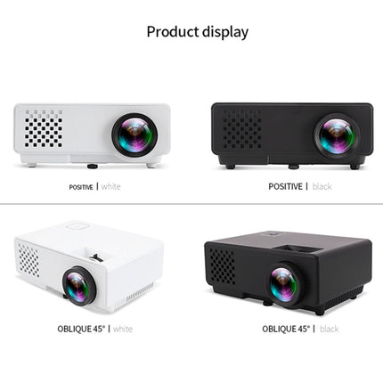 RD-810 800*768 1200 Lumens Mini LED Projector HD Home Theater with Remote Controller ,Support USB + VGA + HDMI + AV (White)-garmade.com