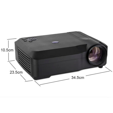 Wejoy L3 300ANSI Lumens 5.8 inch LCD Technology HD 1280*768 pixel Projector with Remote Control, VGA, HDMI(Black)-garmade.com