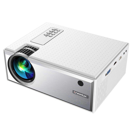 Cheerlux C8 1800 Lumens 1280x800 720P 1080P HD WiFi Sync Display Smart Projector, Support HDMI / USB / VGA / AV(White)-garmade.com