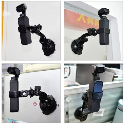 STARTRC Multifunctional Automobile Glass Suction Cup Fixing Bracket Holder for DJI OSMO Pocket Gimble Camera-garmade.com