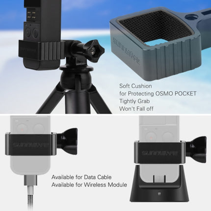 Sunnylife OP-Q9195 Metal Adapter + Tripod + Extending Rod for DJI OSMO Pocket-garmade.com