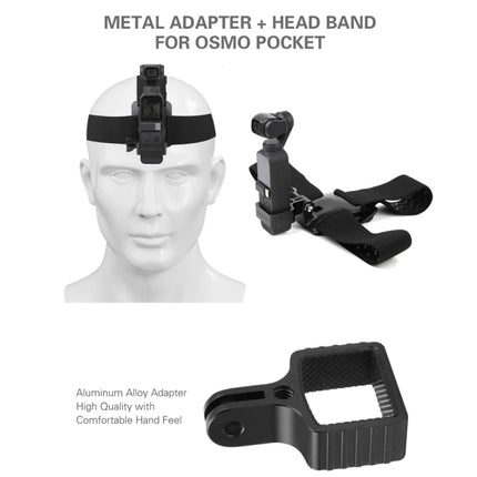 Sunnylife OP-Q9200 Metal Adapter + Headband for DJI OSMO Pocket-garmade.com