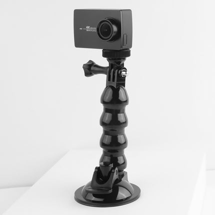 Suction Cup Jaws Flex Clamp Mount for for GoPro HERO9 Black / HERO8 Black /7 /6 /5 /5 Session /4 Session /4 /3+ /3 /2 /1, DJI Osmo Action, Xiaoyi and Other Action Cameras(Black)-garmade.com