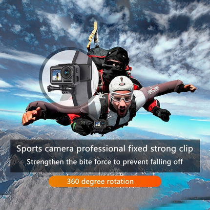 RUIGPRO 360 Degree Rotation Backpack Rec-Mounts Clip Clamp Mount with Screw for GoPro HERO9 Black / HERO8 Black /7 /6 /5 /5 Session /4 Session /4 /3+ /3 /2 /1, DJI Osmo Action, Xiaoyi and Other Action Cameras(Black)-garmade.com