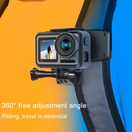 RUIGPRO 360 Degree Rotation Backpack Rec-Mounts Clip Clamp Mount + Phone Clamp for GoPro HERO9 Black / HERO8 Black /7 /6 /5 /5 Session /4 Session /4 /3+ /3 /2 /1, DJI Osmo Action, Xiaoyi and Other Action Cameras(Black)-garmade.com