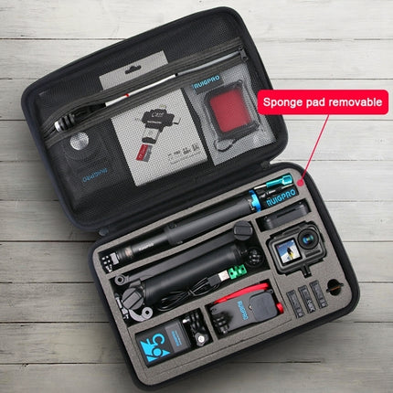 RUIGPRO Shockproof Waterproof Portable Case Box for DJI Osmo Action, Size: 17.3cm x 12.3cm x 6.5cm(Black)-garmade.com