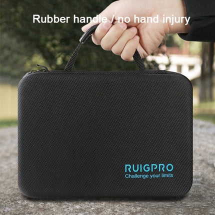 RUIGPRO Shockproof Waterproof Portable Case Box for DJI Osmo Action, Size: 33.5cm x 22.7cm x 6.3cm(Black)-garmade.com
