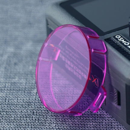 Snap-on Round Shape Color Lens Filter for DJI Osmo Action (Purple)-garmade.com