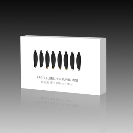 8PCS/Set Sunnylife 4726F Low Noise Quick-release Wing Propellers for DJI Mavic Mini 1(Gold)-garmade.com