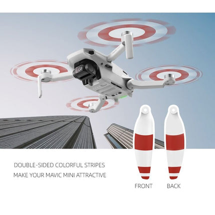 8PCS/Set Sunnylife 4726F-CS Low Noise Quick-release Wing Propellers Drone Accessories for DJI Mavic Mini(Blue)-garmade.com