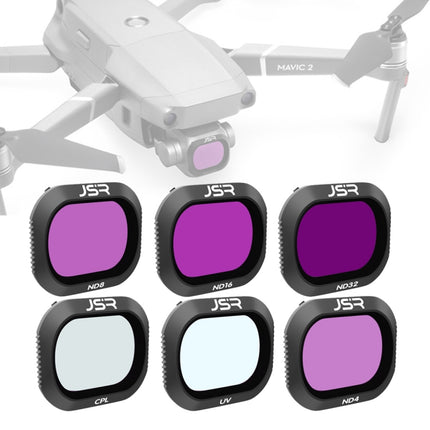 JSR Drone 6 in 1 UV+CPL+ND4+ND8+ND16+ND32 Lens Filter for DJI MAVIC 2 Pro-garmade.com