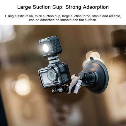 PGYTECH P-GM-132 Action Camera Suction Cup Phone Holder for DJI Osmo Action & GoPro 8/7(Silver)-garmade.com