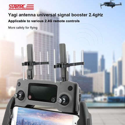 STARTRC Universal Yagi Antenna Signal Enhancer for DJI / FIMI X8SE / Radiolink / Flysky / Frsky / Wfly Drone(Black)-garmade.com