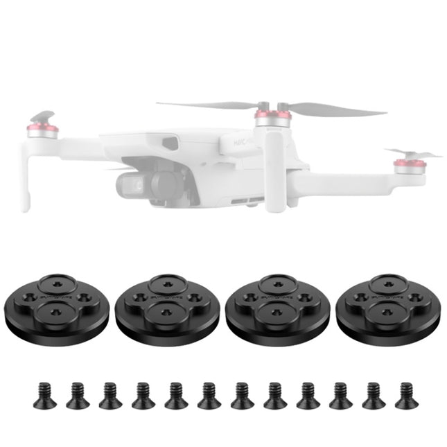 4 PCS Sunnylife Motor Metal Protection Cover for DJI Mini 2 (Black)-garmade.com