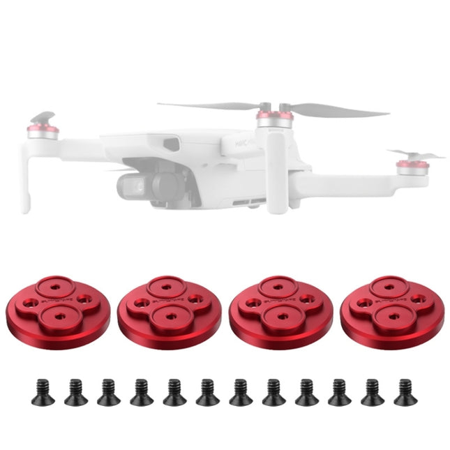 4 PCS Sunnylife Motor Metal Protection Cover for DJI Mini 2 (Red)-garmade.com