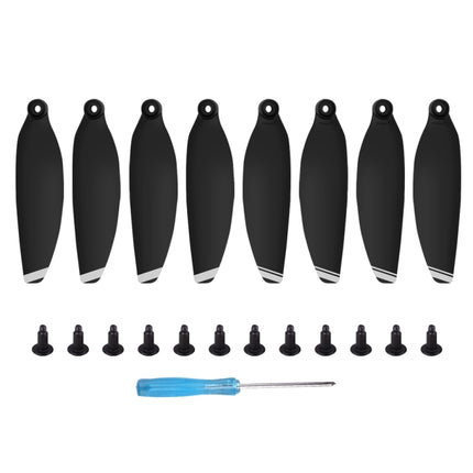 8 PCS/Set Sunnylife 4726F Low Noise Quick-release Wing Propellers for DJI Mini 2 (Silver)-garmade.com