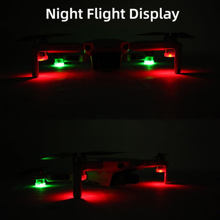 Sunnylife 2-Green + 2-Red Night Strobe LED Light Indicator Light for DJI Mavic 2 / Mini / Mavic Air 2 / FPV-garmade.com