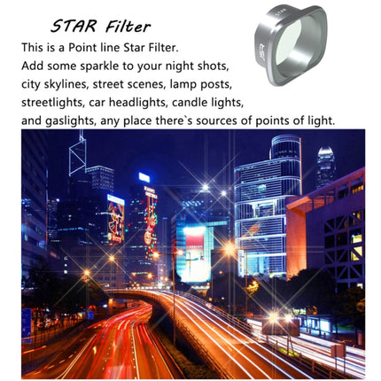 JSR STAR Effect Lens Filter for DJI FPV, Aluminum Alloy Frame-garmade.com