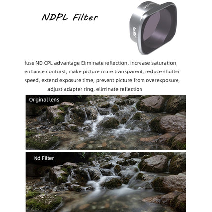 JSR KS 4 in 1 ND8PL+ND16PL+ND32PL+ND64PL Lens Filter for DJI FPV, Aluminum Alloy Frame-garmade.com
