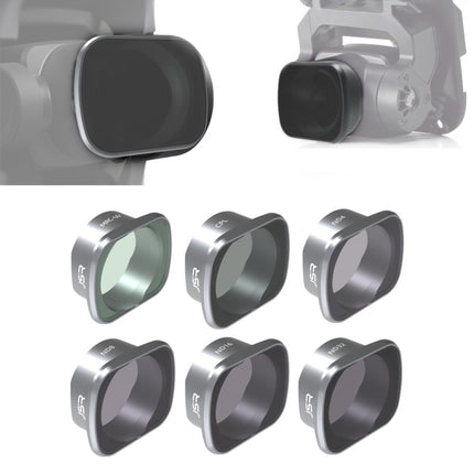JSR KS 6 in 1 ND4+ND8+ND16+ND32+MCUV+CPL Lens Filter for DJI FPV, Aluminum Alloy Frame-garmade.com