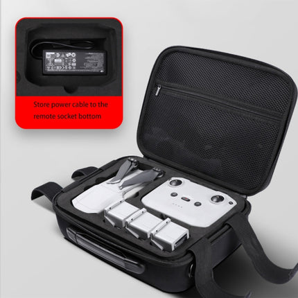 RUIGPRO for DJI Mavic Air 2 Portable PU Shoulder Storage Bag Protective Box (Black)-garmade.com