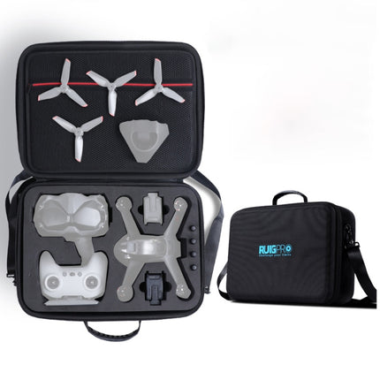 RUIGPRO for DJI FPV Portable Single Shoulder Storage Box Case Travel Carrying Bag(Black)-garmade.com