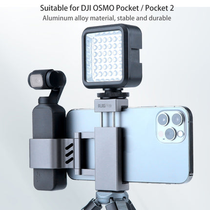 RUIGPRO Smartphone Fixing Clamp 1/4 inch Holder Mount Bracket for DJI OSMO Pocket / Pocket 2-garmade.com