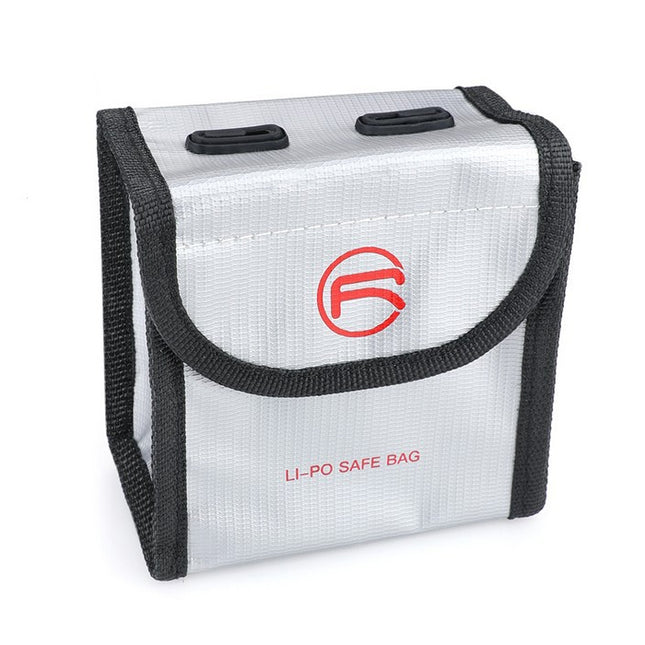 RCSTQ for DJI FPV Combo 2 x Batteries Li-Po Safe Explosion-proof Storage Bag(Silver)-garmade.com