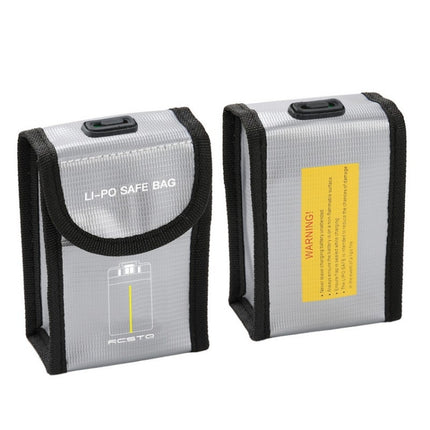 RCSTQ for FIMI X8 Mini Drone Battery Li-Po Safe Explosion-proof Storage Bag(Silver)-garmade.com