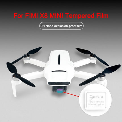 RCSTQ 3 PCS Anti-Scratch Tempered Glass Lens Film for FIMI X8 Mini Drone Camera-garmade.com