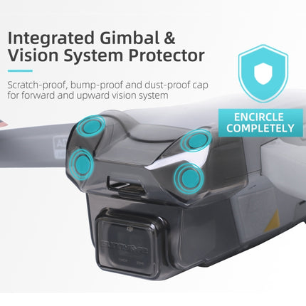 Sunnylife A2S-Q9351 Gimbal Camera Lens Protective Hood Sunshade Cover for DJI Air 2S Drone(Transparent Black)-garmade.com