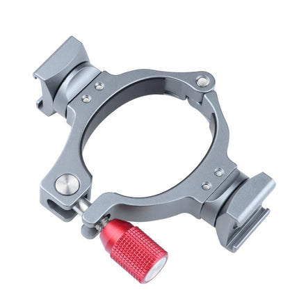Stabilizer Extension Bracket Ring Adapter with Dual Cold Shoe Base for DJI OM4 / Osmo Mobile 3-garmade.com
