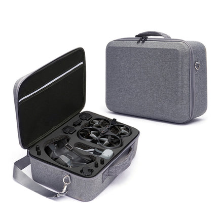 For DJI Avata Shockproof Large Carrying Hard Case Shoulder Storage Bag, Size: 39 x 28 x 15cm(Grey)-garmade.com