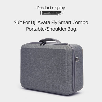 For DJI Avata Shockproof Large Carrying Hard Case Shoulder Storage Bag, Size: 39 x 28 x 15cm(Grey)-garmade.com