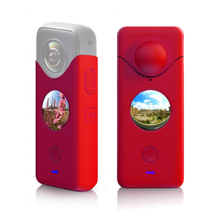 STARTRC Full Body Dust-proof Silicone Protective Case for Insta360 ONE X2(Red)-garmade.com