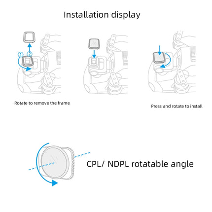 JSR Drone ND1000 Lens Filter for DJI MAVIC Air 2-garmade.com