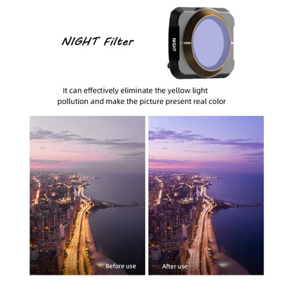 JSR Drone NIGHT Light Pollution Reduction Lens Filter for DJI MAVIC Air 2-garmade.com
