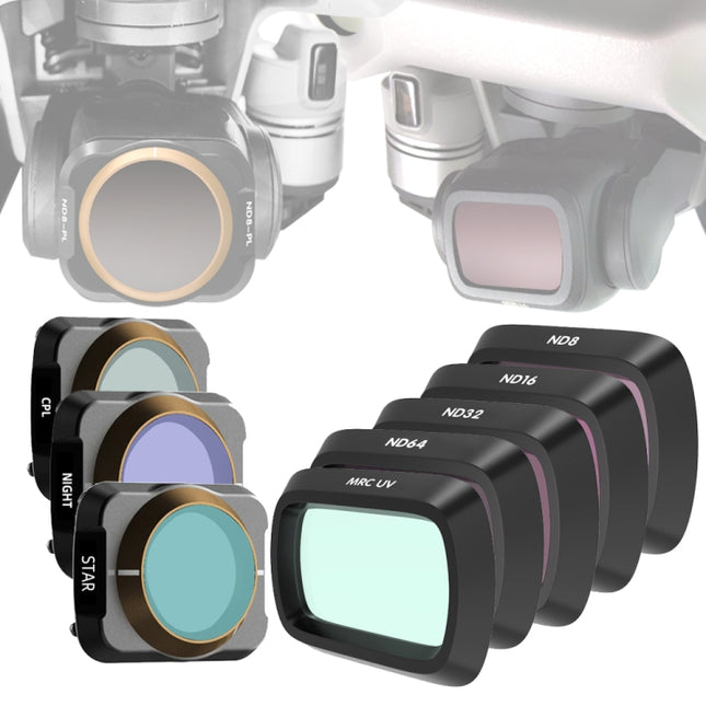 JSR Drone 8 in 1 UV+CPL+ND8+ND16+ND32+ND64+NIGHT+STAR Lens Filter for DJI MAVIC Air 2-garmade.com