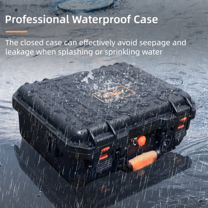For DJI Avata Sunnylife AQX-6-U Upgraded Waterproof Shockproof Safety Carry Case Storage Bag (Black)-garmade.com