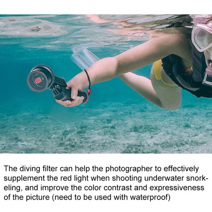PGYTECH P-18C-016 Light Red Snorkeling Filter Profession Diving Color Lens Filter for DJI Osmo Pocket-garmade.com