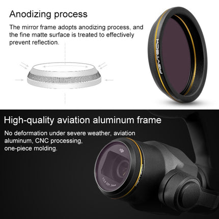 PGYTECH X4S-HD ND4 Gold-edge Lens Filter for DJI Inspire 2 / X4S Gimbal Camera Drone Accessories-garmade.com