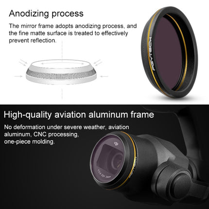 PGYTECH X4S-HD ND8 Gold-edge Lens Filter for DJI Inspire 2 / X4S Gimbal Camera Drone Accessories-garmade.com