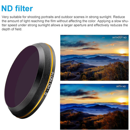 PGYTECH X4S-HD ND16 Gold-edge Lens Filter for DJI Inspire 2 / X4S Gimbal Camera Drone Accessories-garmade.com