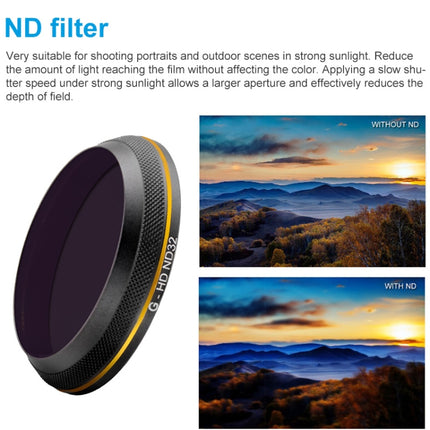 PGYTECH X4S-HD ND32 Gold-edge Lens Filter for DJI Inspire 2 / X4S Gimbal Camera Drone Accessories-garmade.com