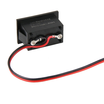 V40D 2 Wires Red Light Display Mini Waterproof IPX4 Digital Voltage Meter, Measure Voltage: DC 15-120V-garmade.com