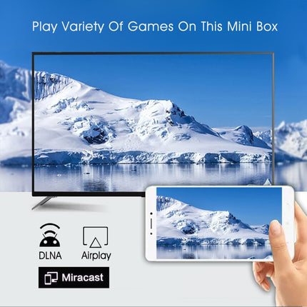 H96 MINI H8 4K UHD Smart TV Box with Remote Controller, Android 9.0 RK3228A Quad-core Cortex-A7, 1GB+8GB, Support WiFi & BT & AV & HDMI & Ethernet-garmade.com